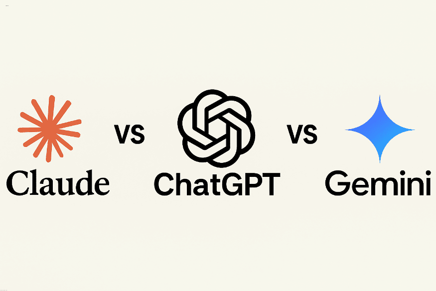 Comparativo entre Claude, ChatGPT e Gemini